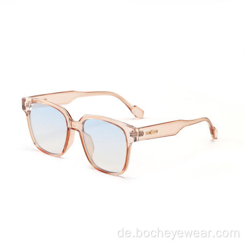 Großhandel orange farbe sonnenbrille klassische große rahmen unisex mode sonnenbrille